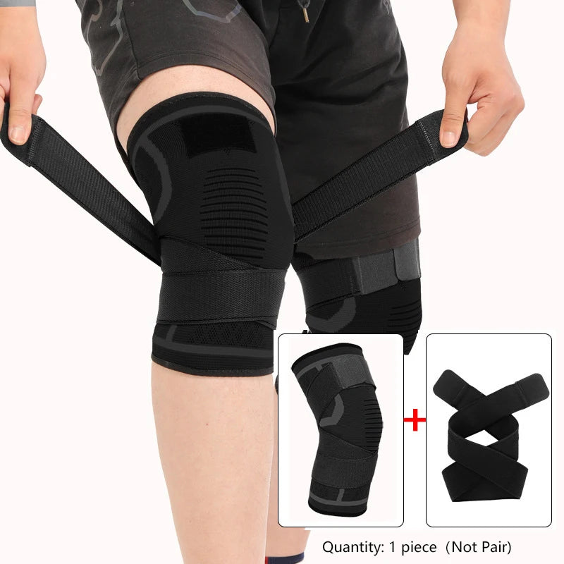 Nylon Sport Knee Brace – Compression Support for Running, Fitness, Cycling, Basketball & Weightlifting