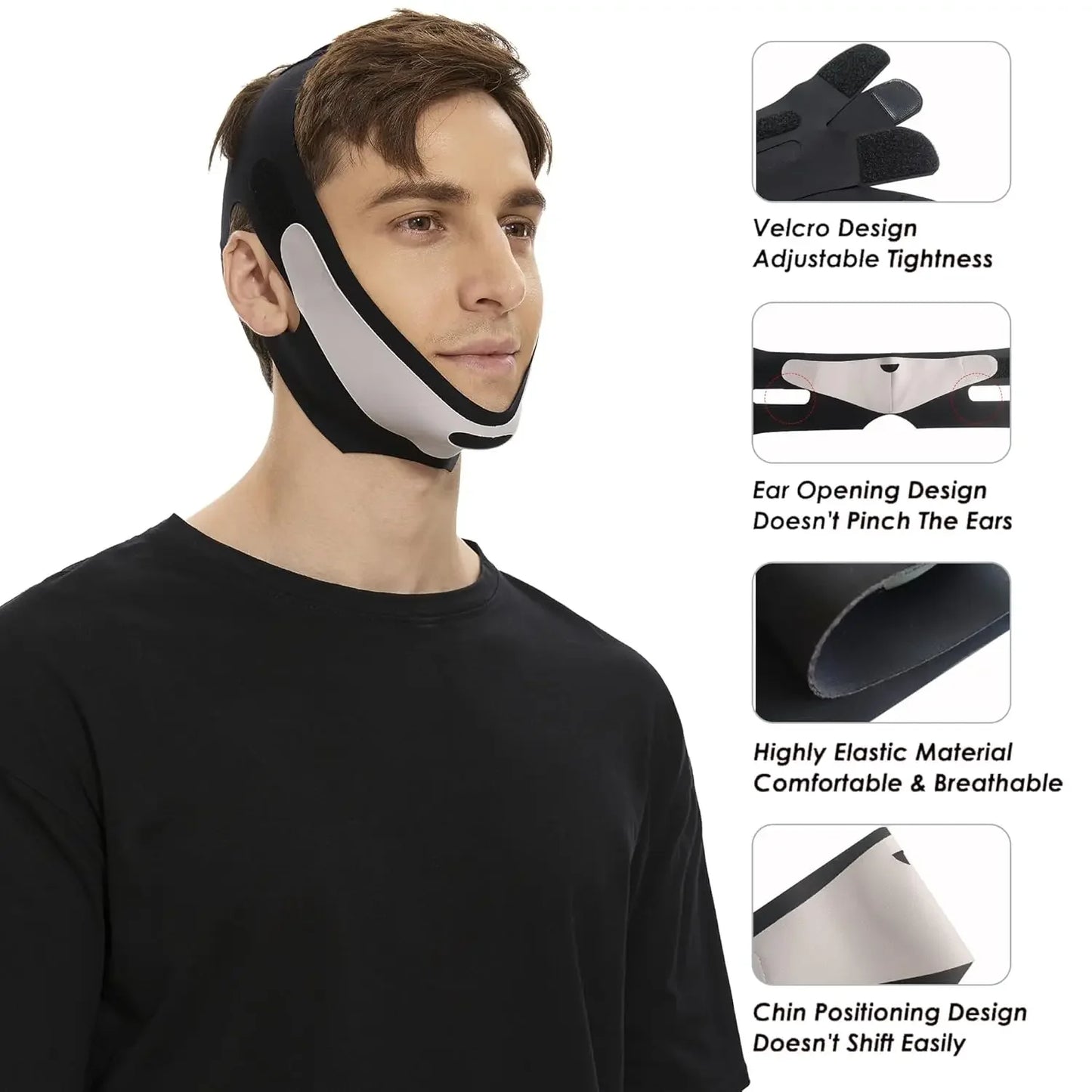 V Shaped Face Mask – Chin Strap for Sleeping, Double Chin Reducer & Jawline Slimming Belt