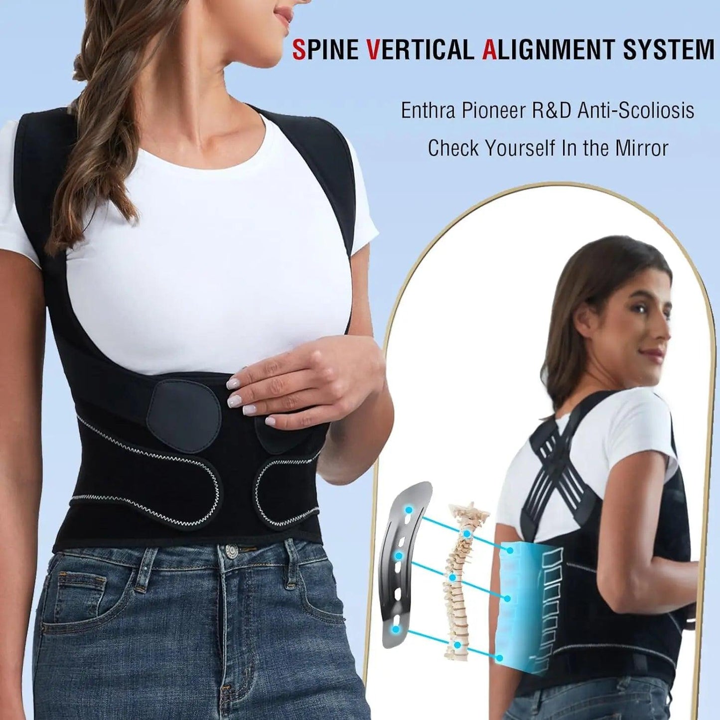 AlignFlex™ Posture Corrector (Premium) – Advanced Support for Perfect Posture & Pain Relief