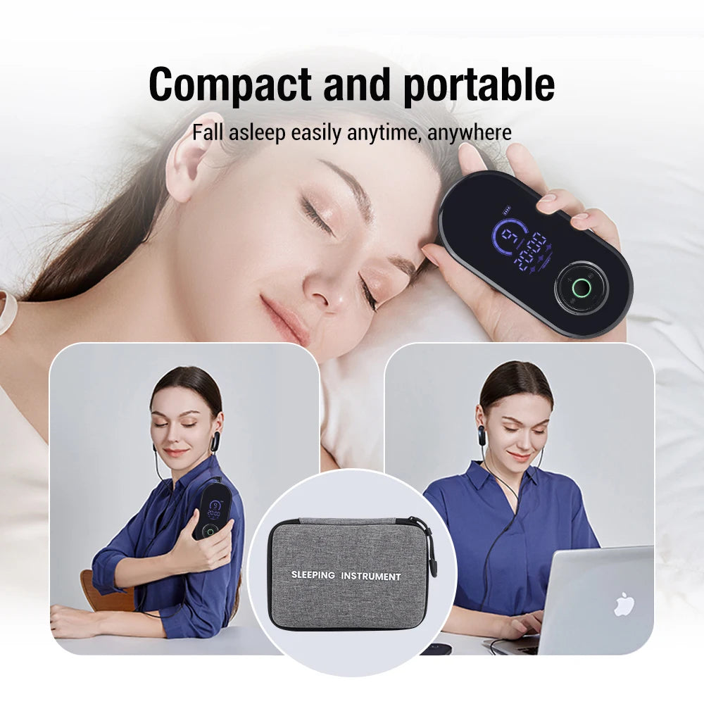 CES Ear-Clip Sleep & Anxiety Therapy Device — Non-Invasive Insomnia, Stress & Depression Relief via Pulse Acupressure