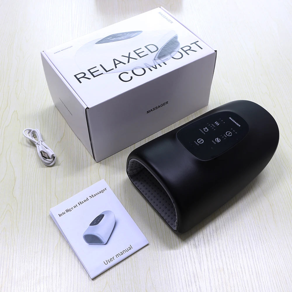 Electric Airbag Hand Massager with Hot Compress & Deep Kneading