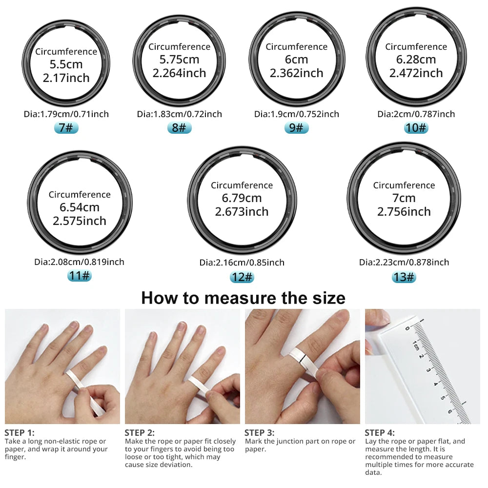 Touch-Screen Health Smart Ring