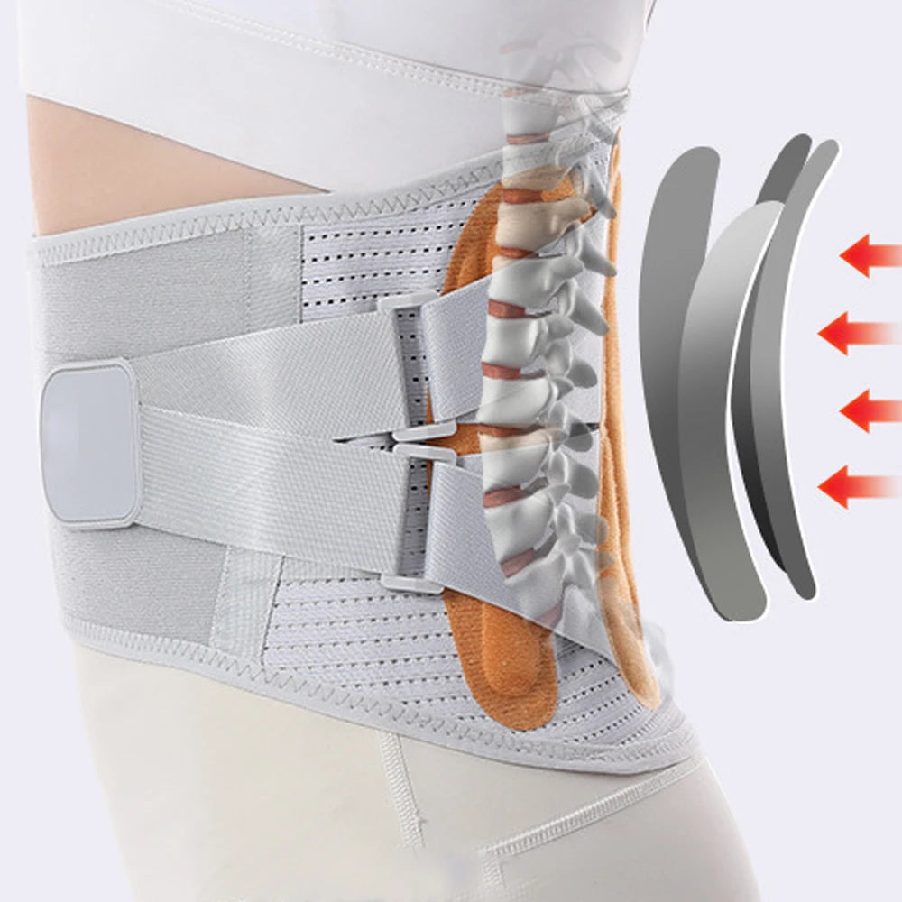 Lumbar Support Belt – Breathable Back Brace for Pain Relief, Orthopedic Waist Corrector
