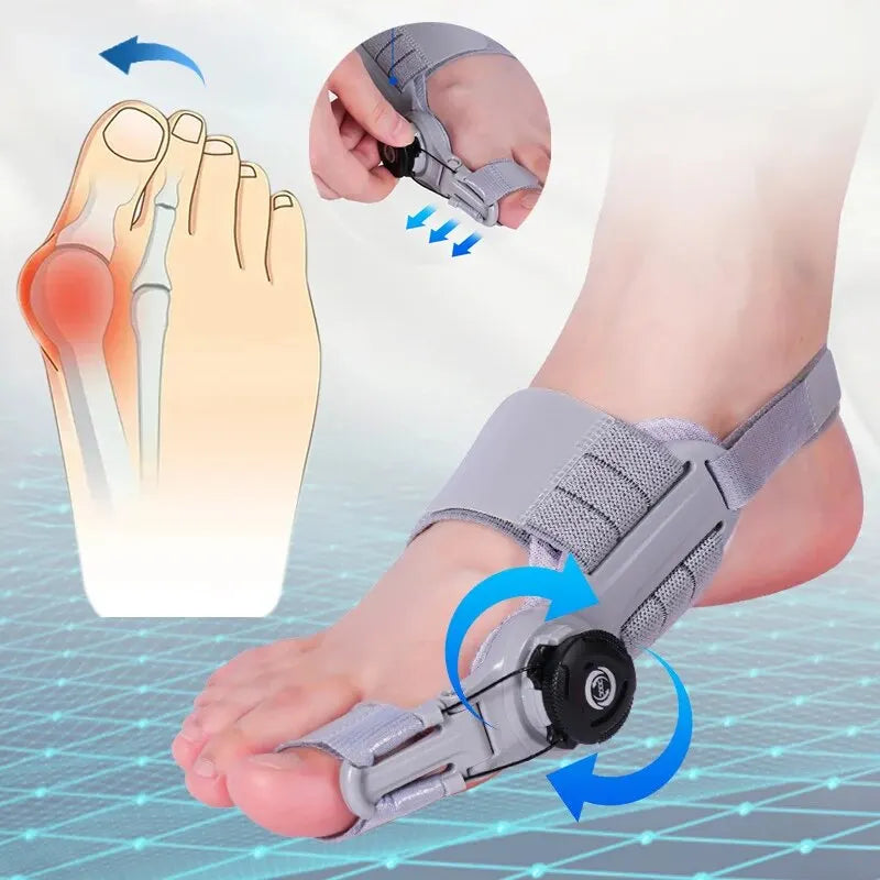 Adjustable Bunion Corrector Brace – Rotatable Toe Separator & Straightener for Hallux Valgus Relief