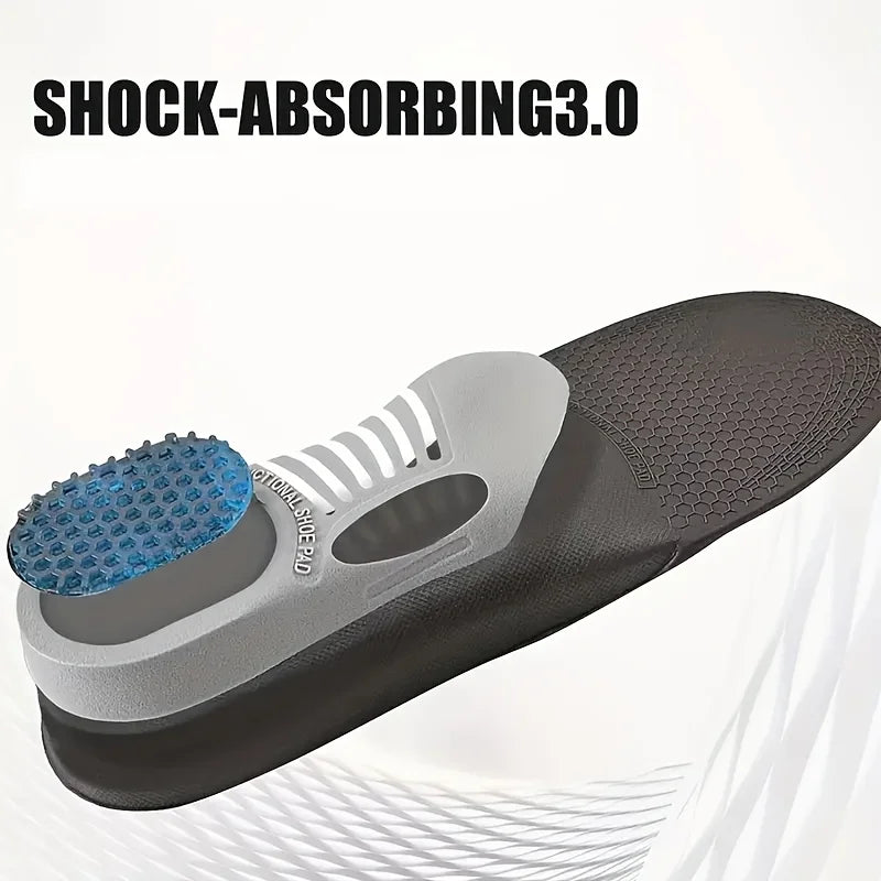 Sports & Work Shoe Insoles – Breathable, Odor-Resistant, Cushioning Inserts for Foot Pain Relief & Support