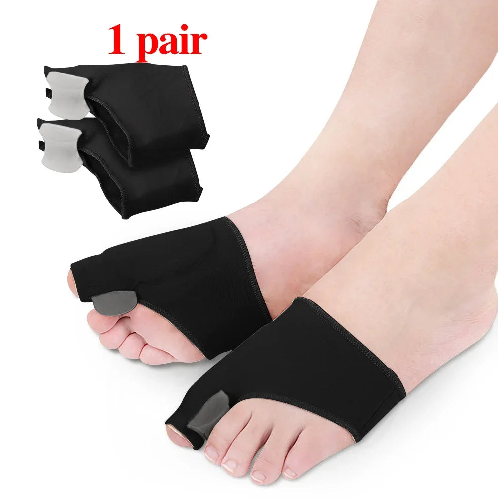 Silicone Bunion Corrector & Toe Separator – Hallux Valgus Orthotic Gel Sock for Foot Pain Relief & Toe Alignment
