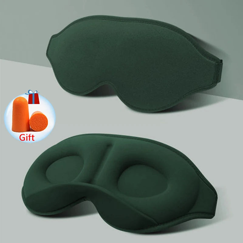 WELLVY 3D Contoured Sleep Mask – 100% Light Blocking, Ultra-Soft, Breathable Eye Mask for Deep Sleep, Travel & Relaxation