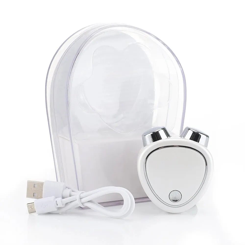 Facial Massage Roller – Portable USB Rechargeable Multifunctional Facial Beauty Device for Home Use