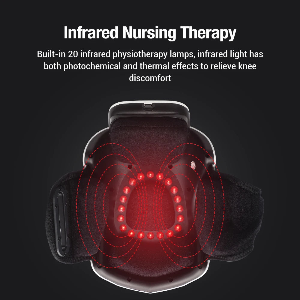 Smart Heated Knee Massager – Infrared Laser Therapy & Hot Compress for Knee, Elbow, Shoulder Joint Pain Relief