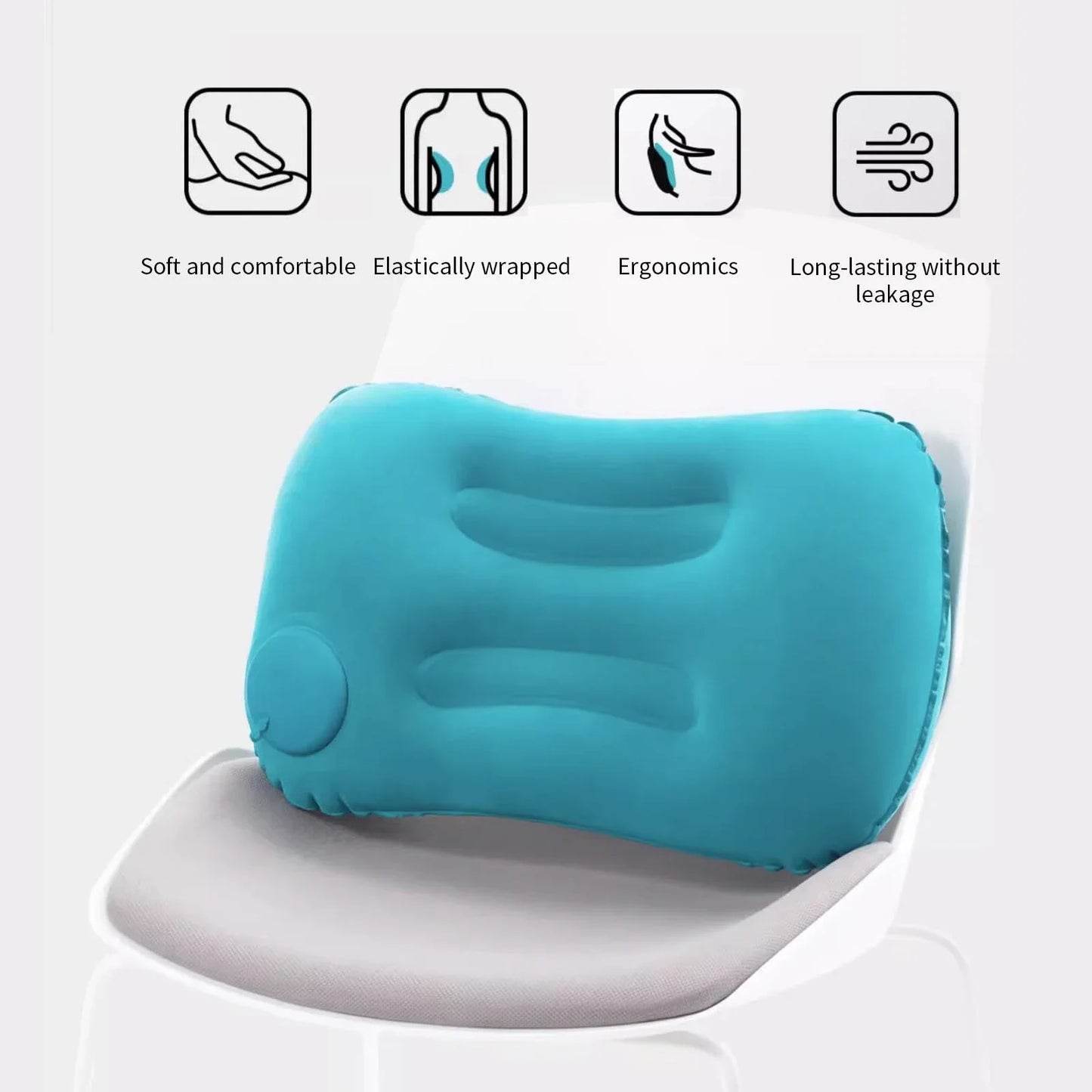 Ultra-Soft Portable Inflatable Pillow