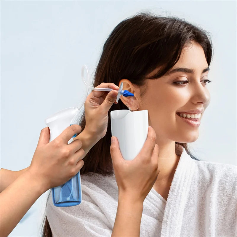 Ear Wax Removal Kit – Manual Ear Cleaner Water Irrigation Flushing System for Safe and Effective Ear Cleaning