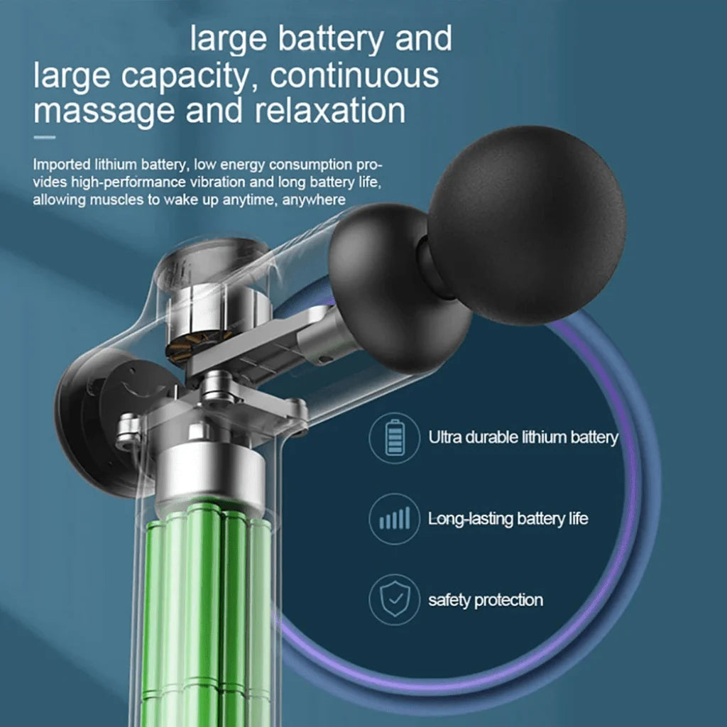VibePro™ Portable Fascia Massage Gun – Deep Tissue Vibration Therapy for Muscle Relief & Slimming Support