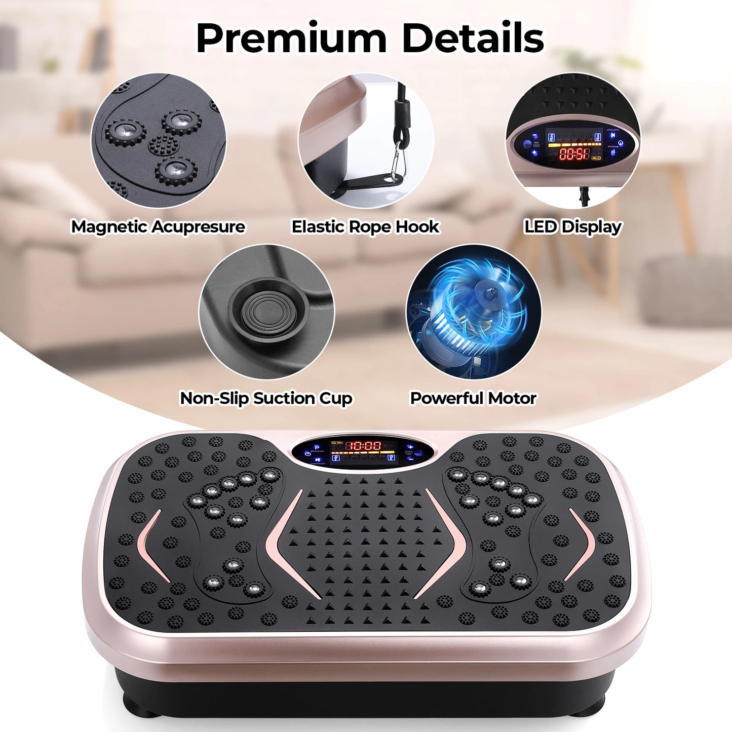 Vibration Plate Exercise Machine – Whole Body Workout Platform for Fitness & Lymphatic Drainage