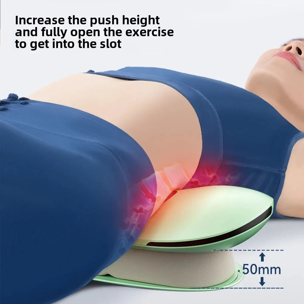 JAIYORL™ Electric Lumbar Traction Massager – Heated Back Support with Vibration & Spine Alignment