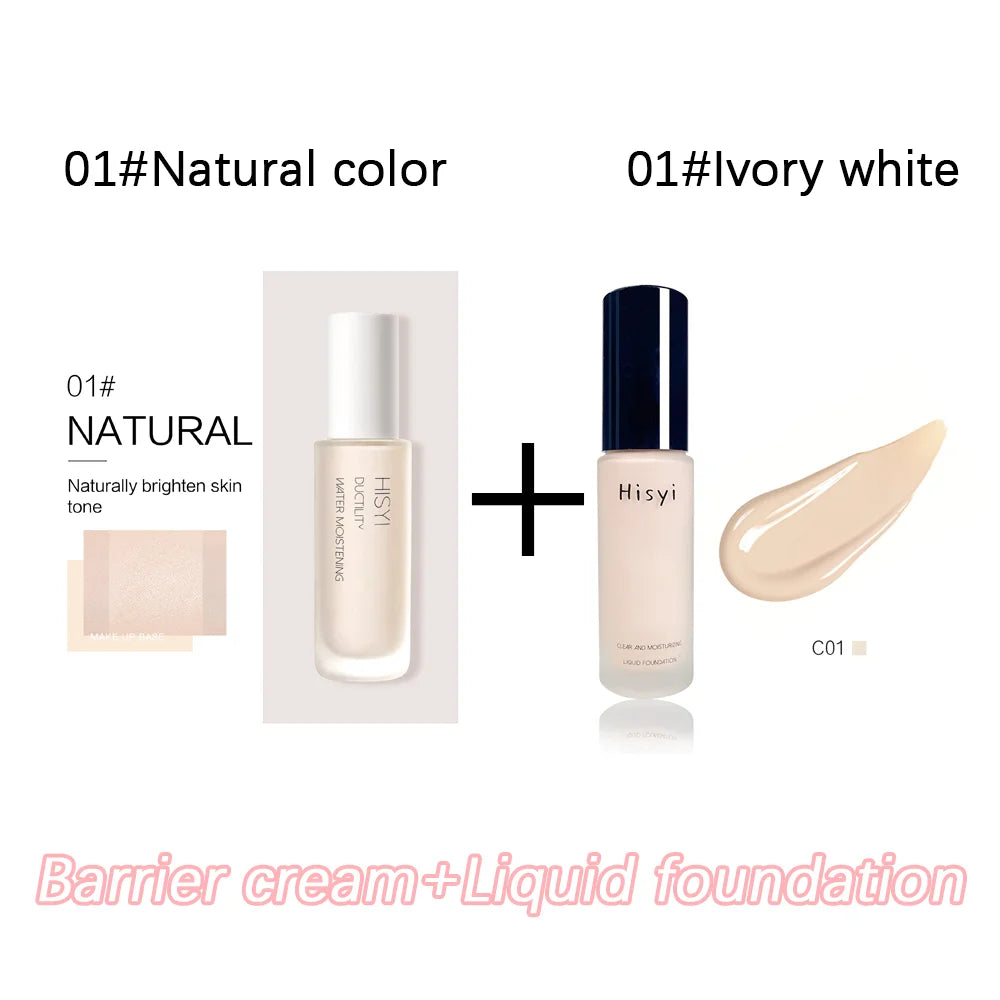Liquid Foundation – Natural Lightweight Face Cream, Flawless Coverage, Conceals Blemishes, Non-Cakey Makeup Base