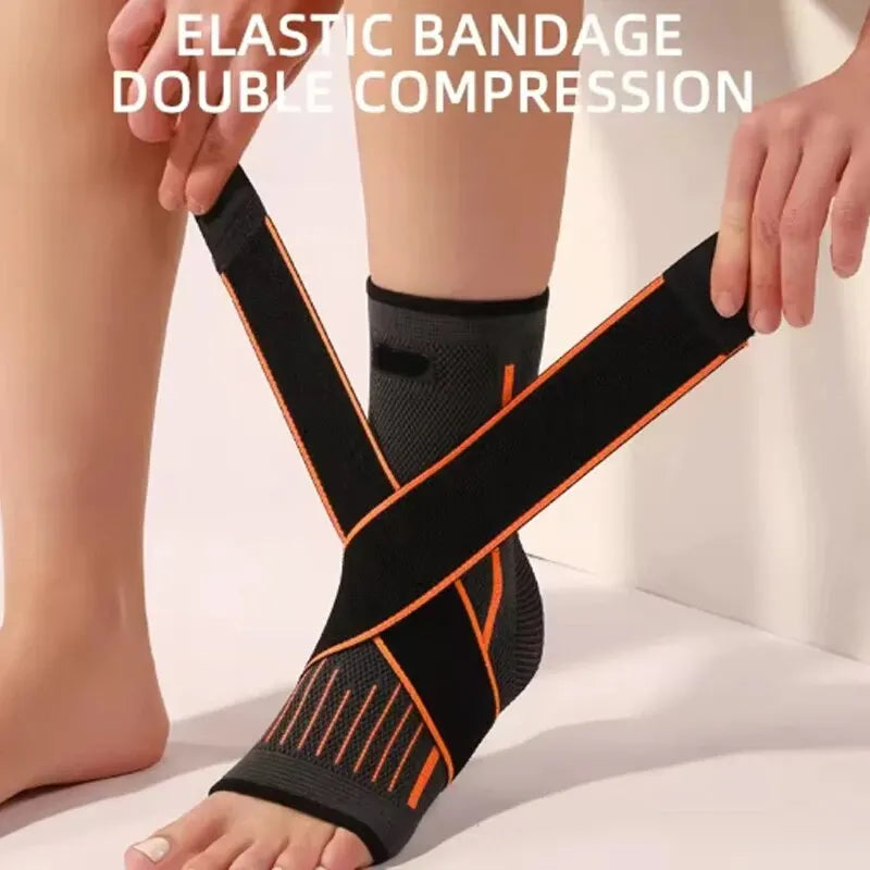 Adjustable Compression Ankle Support – Sports Ankle Brace for Running, Hiking & Basketball