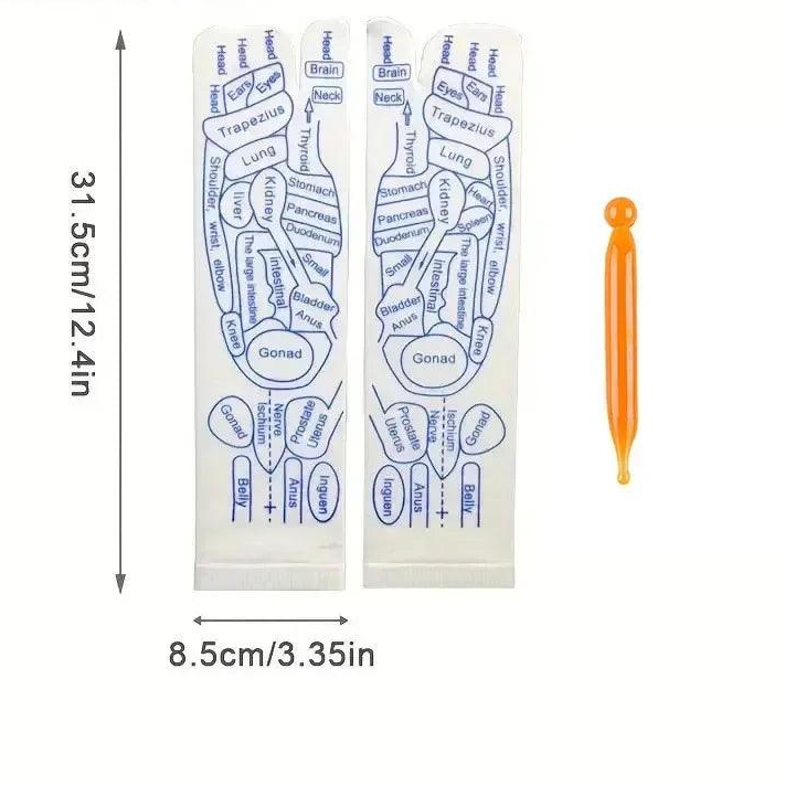 SoleEase™ Reflexology Socks – Acupressure Foot Map Socks for Stress Relief & Circulation