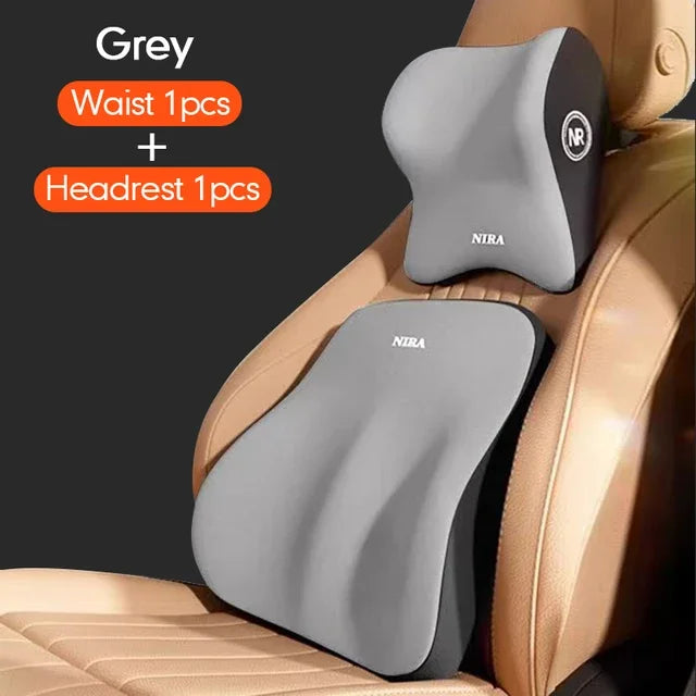 Car Headrest & Lumbar Support Pillow