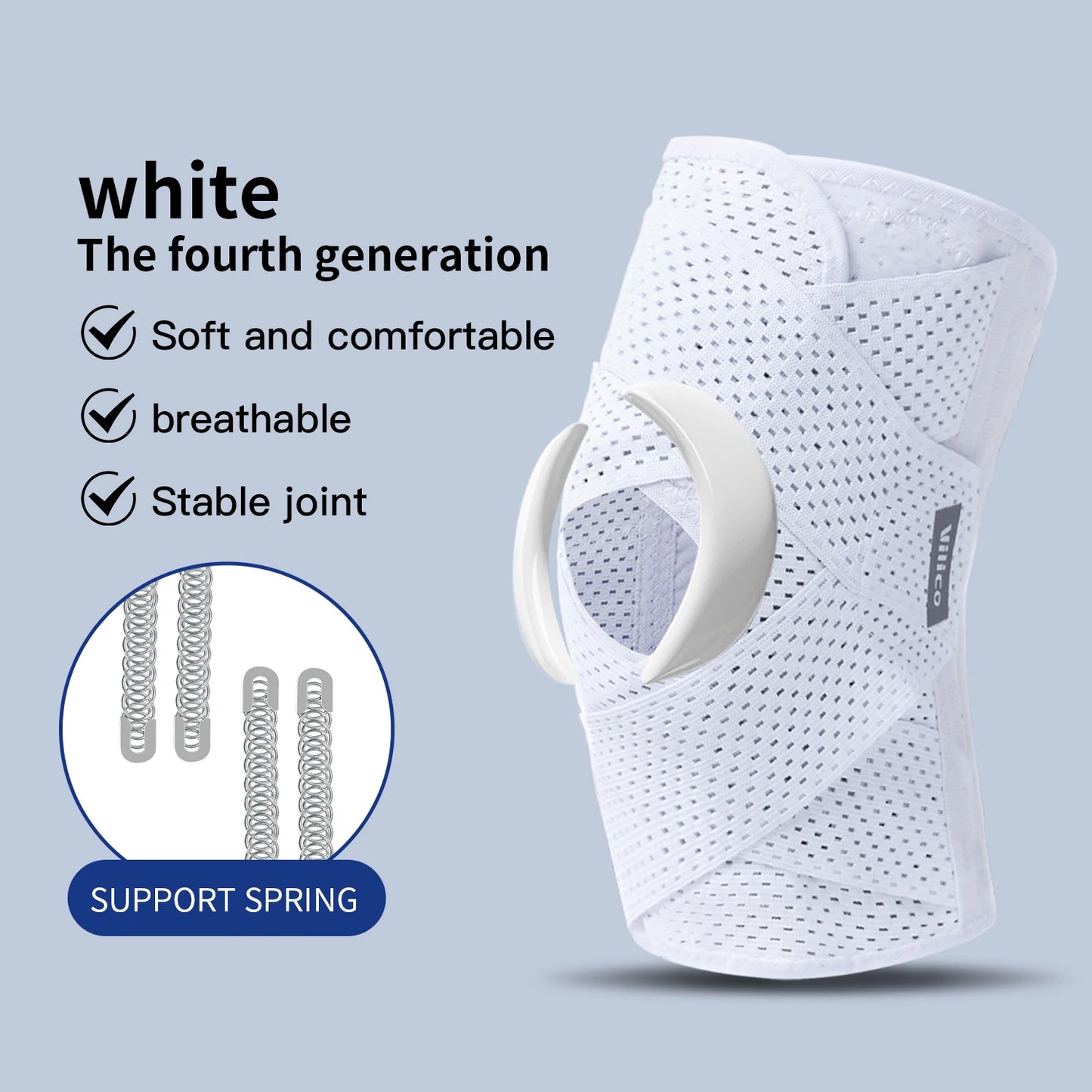 Pressurized Elastic Compression Knee Pad – Non-Slip Sports Support & Recovery Brace