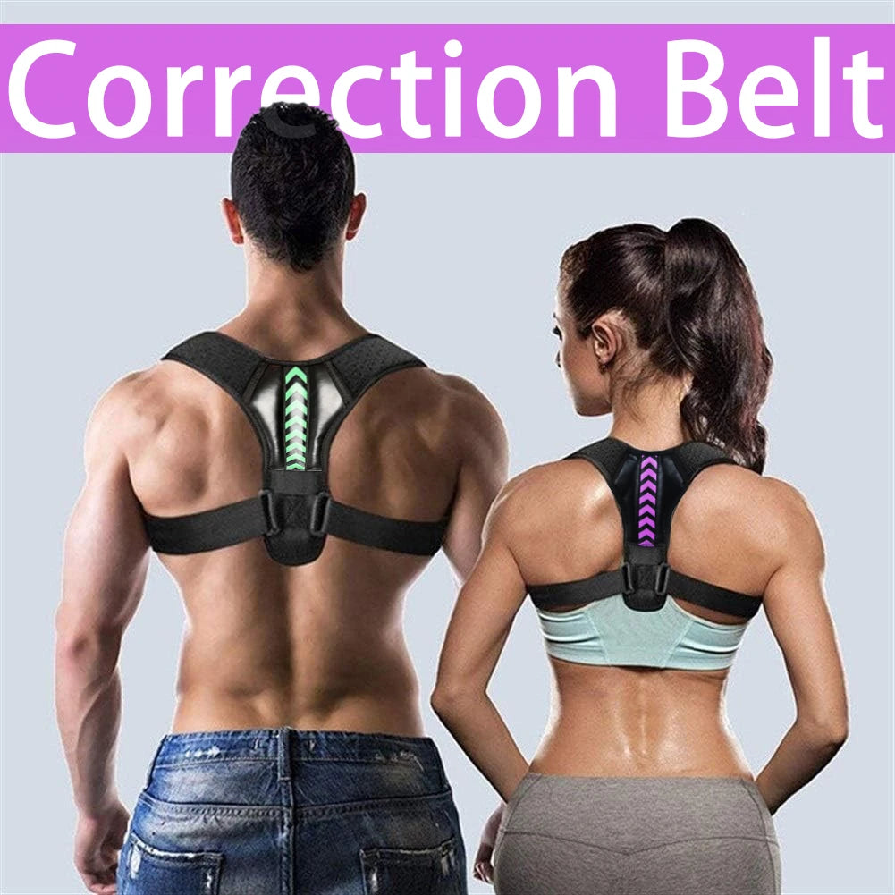 Adjustable Back & Shoulder Posture Corrector Belt – Clavicle Spine Support Brace for Upper Back & Neck Alignment