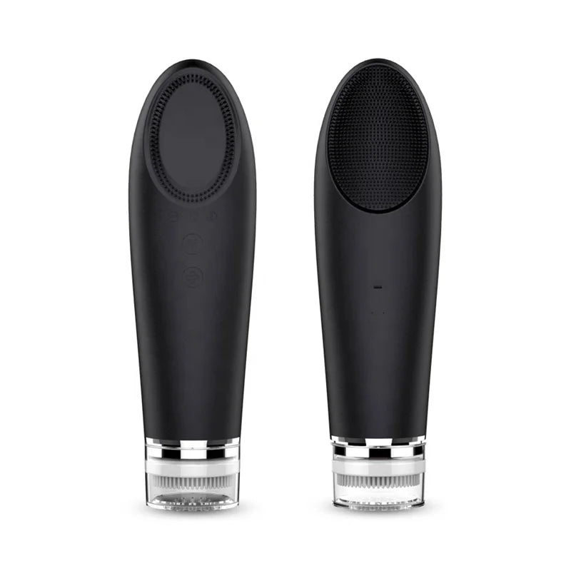 4 in 1 Electric Silicone Facial Cleansing Brush – Blackhead Remover, Exfoliating Skin Tightening Massager & Face Cleaner