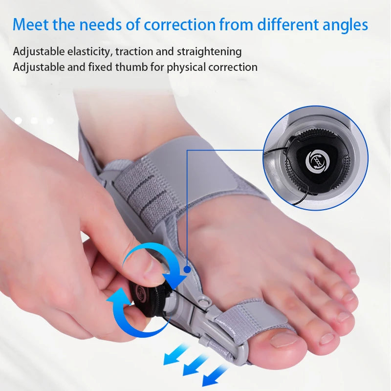 Adjustable Bunion Corrector Brace – Rotatable Toe Separator & Straightener for Hallux Valgus Relief