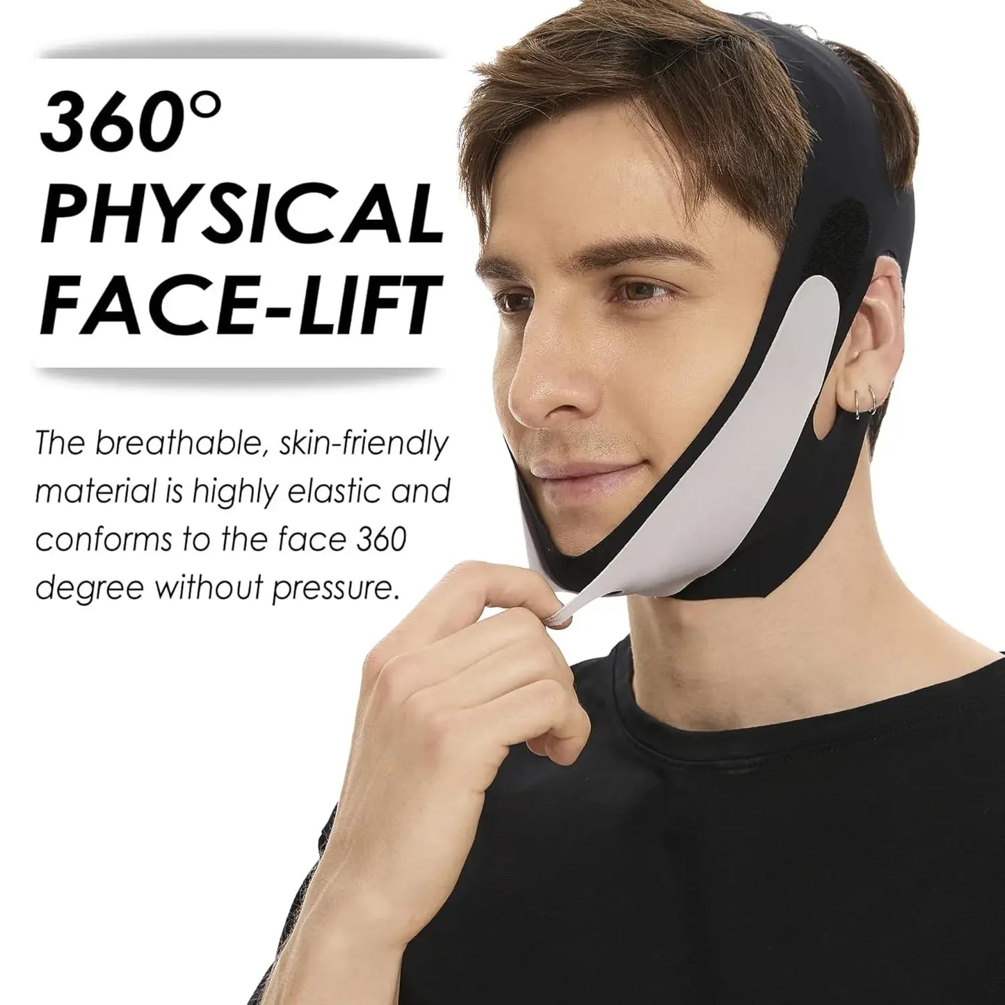 V Shaped Face Mask – Chin Strap for Sleeping, Double Chin Reducer & Jawline Slimming Belt