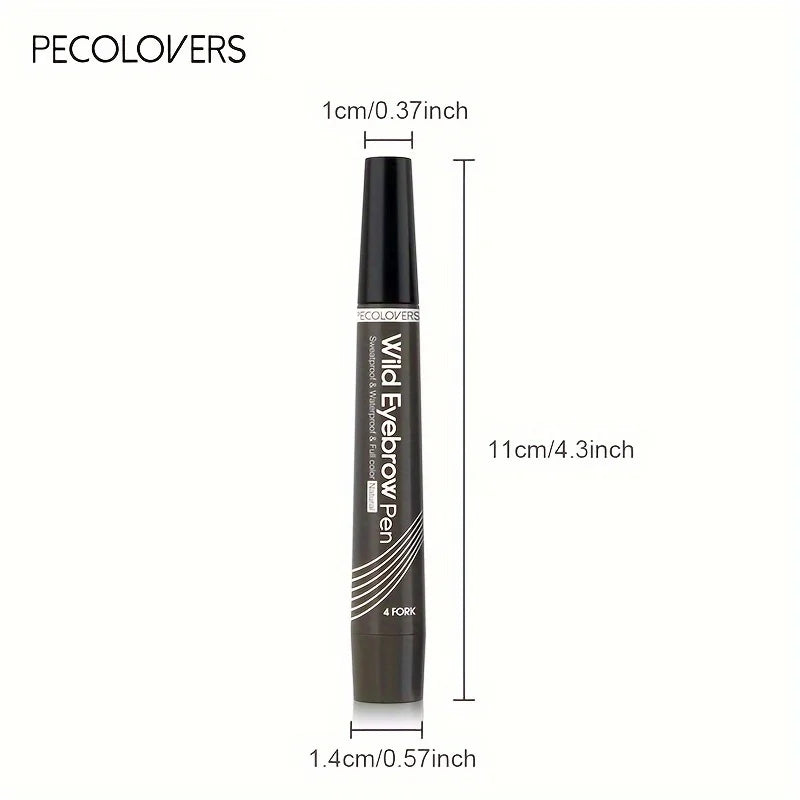 Waterproof 4-Tip Eyebrow Tattoo Pen – Long Lasting Liquid Eyebrow Pencil