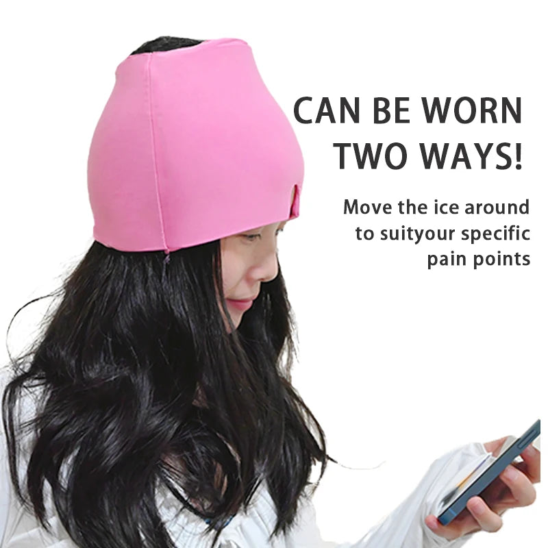 Gel Ice Migraine Relief Hat