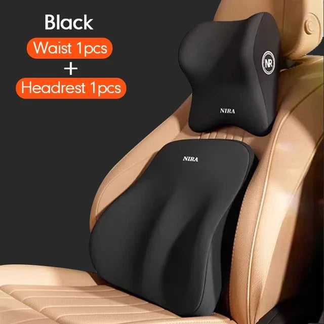 Car Headrest & Lumbar Support Pillow