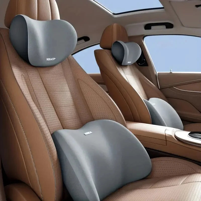 Car Seat Neck Pillow & Adjustable Lumbar Support