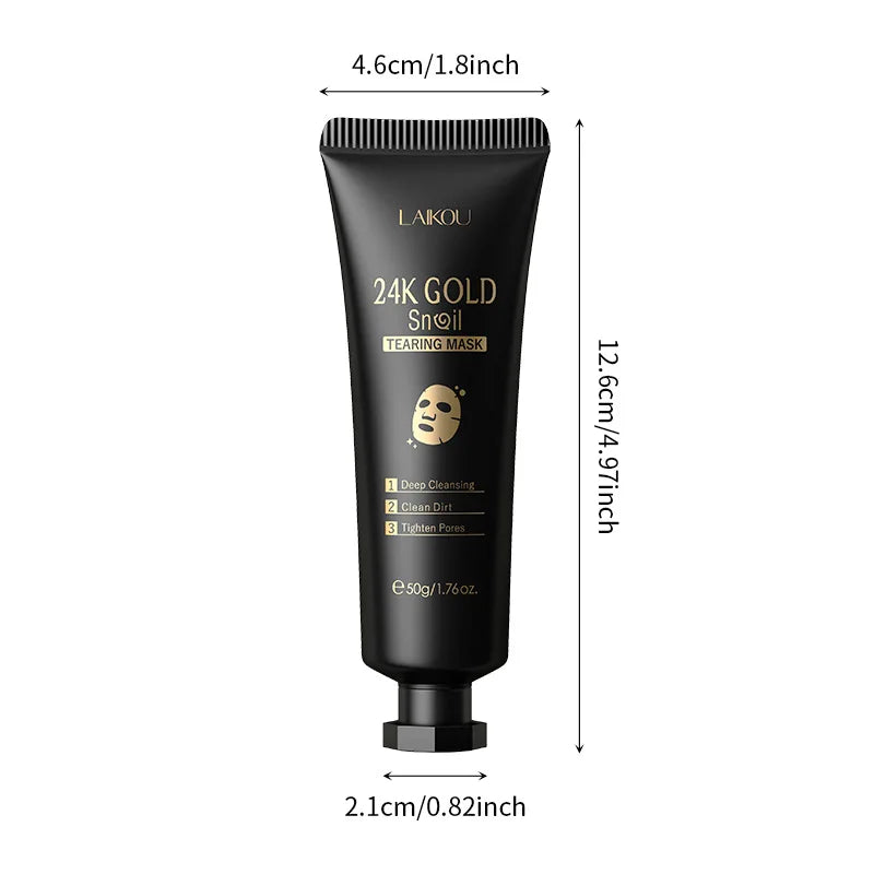 LAIKOU 24K Gold Sakura Peel-Off Face Mask – Anti-Aging, Whitening & Blackhead Removal