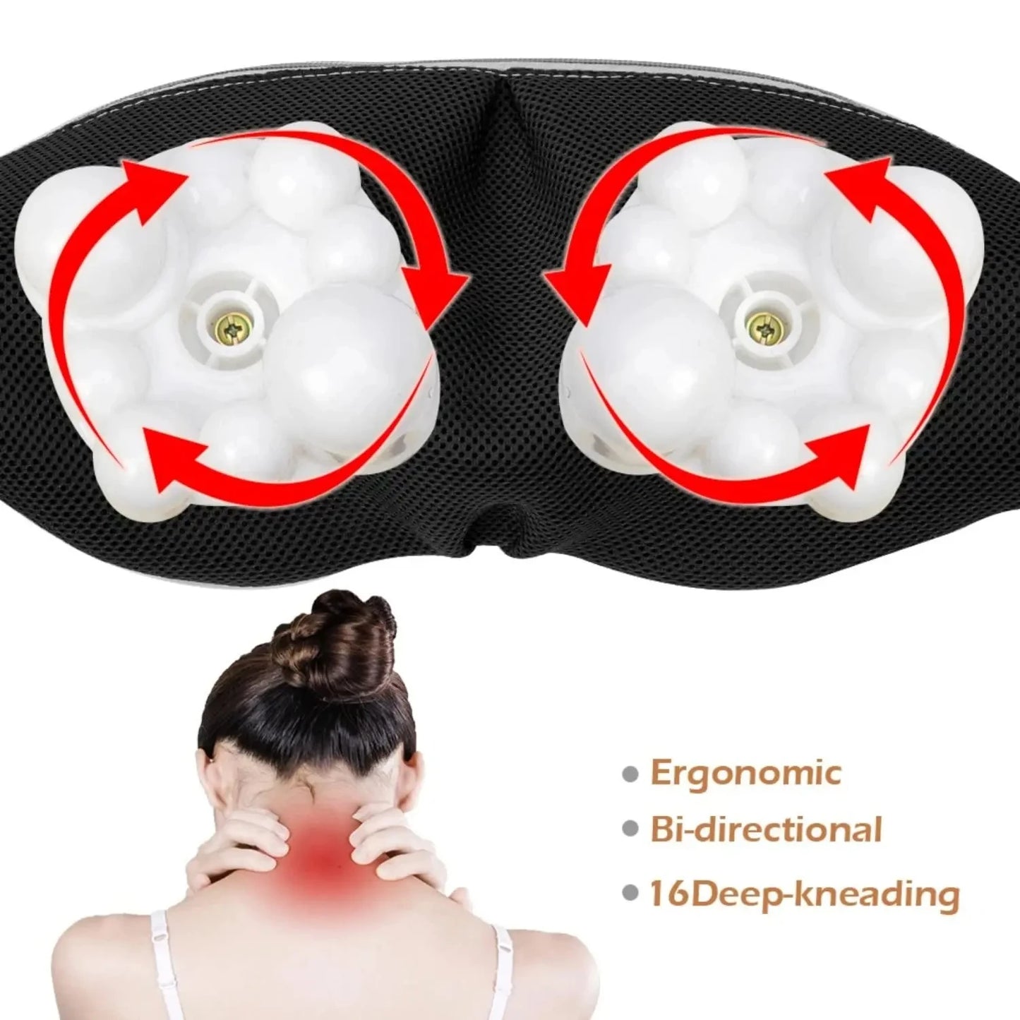 Neck and Shoulder Massager – Full-Body Massage Chair Pad for Car & Home Use