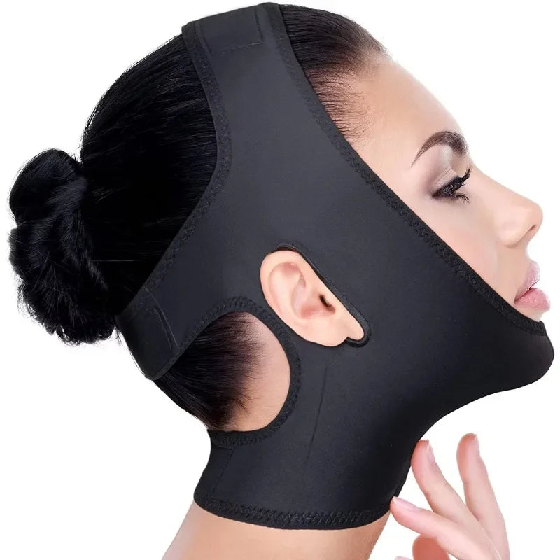 Face Lift Up Mask – V Line Chin Slimming Strap, Cheek & Neck Lifting Belt for Double Chin Reduction & Firming Skin