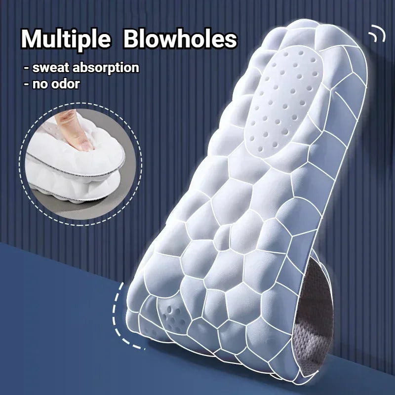 4D Massage Shoe Insoles – Super Soft Latex Sports Arch Support Inserts