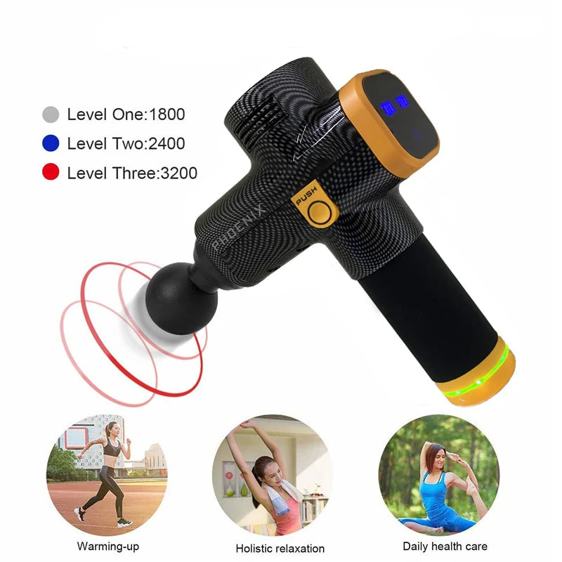 Phoenix A2 Massage Gun – Deep Tissue Percussion Massager for Muscle Relaxation & Recovery