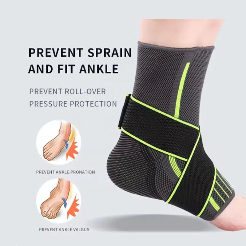 Adjustable Compression Ankle Support – Sports Ankle Brace for Running, Hiking & Basketball