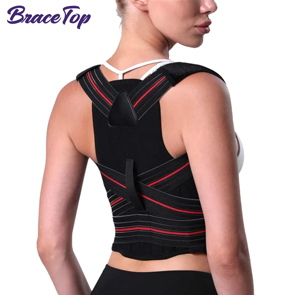 BraceTop™ Adjustable Posture Corrector – Back & Shoulder Alignment Support