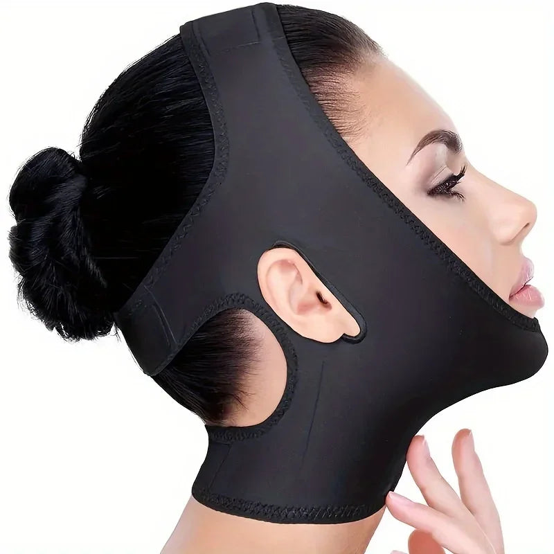 Face Lift Up Mask – V Line Chin Slimming Strap, Cheek & Neck Lifting Belt for Double Chin Reduction & Firming Skin