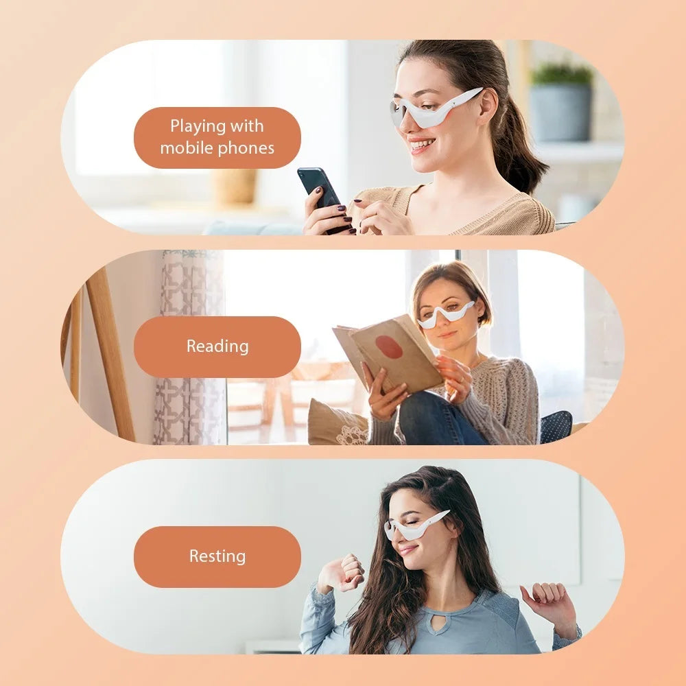 3D Eye Massager for Relaxation – Fatigue Relief, Dark Circle Lightening, and Fine Line Smoothing
