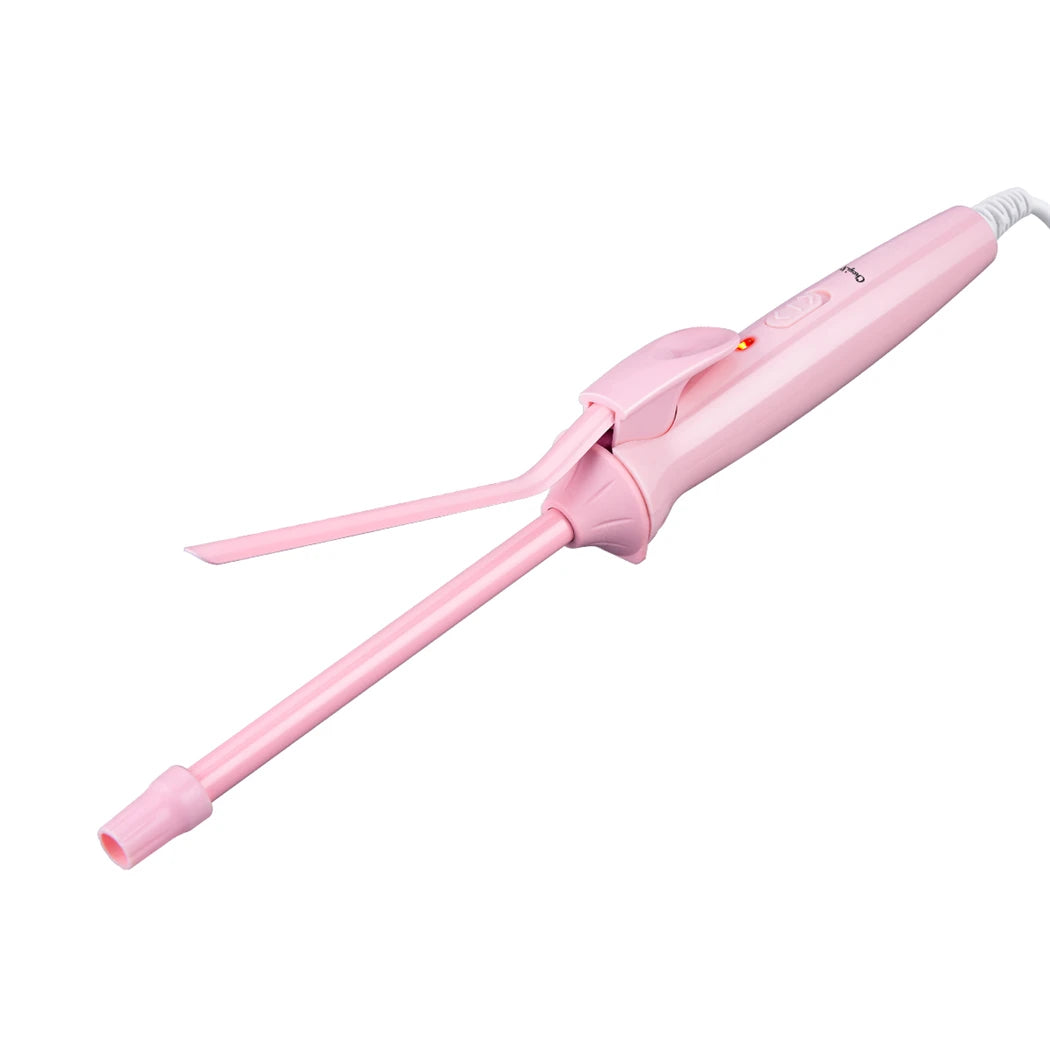 9mm Mini Ceramic Hair Curling Iron – Professional Electric Curler Wand & Small Crimping Iron – Salon Styling Tool