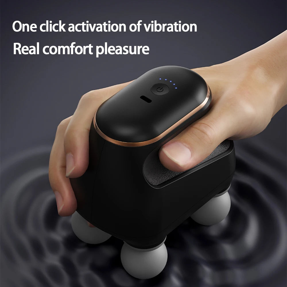 DeepRelief™ 4-Head Fascia Massage Gun – High-Frequency Percussion Massager for Deep Tissue Recovery