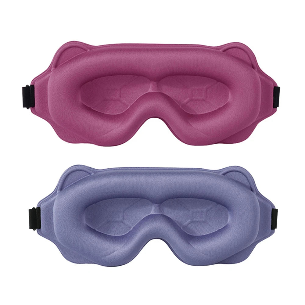 3D Sleep Mask – Blackout Eye Mask for Sleeping, Soft Breathable Travel Eyeshade & Night Sleep Aid
