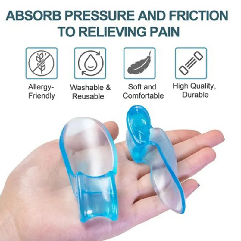 Silicone Toe Splitter for Hallux Valgus – Toe Separator Sleeve & Bunion Correction Device for Foot Bone Alignment