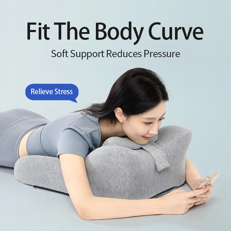 Prone Sleeping Pillow – Ergonomic Face Down Pillow for Bed, Massage, and Relaxation