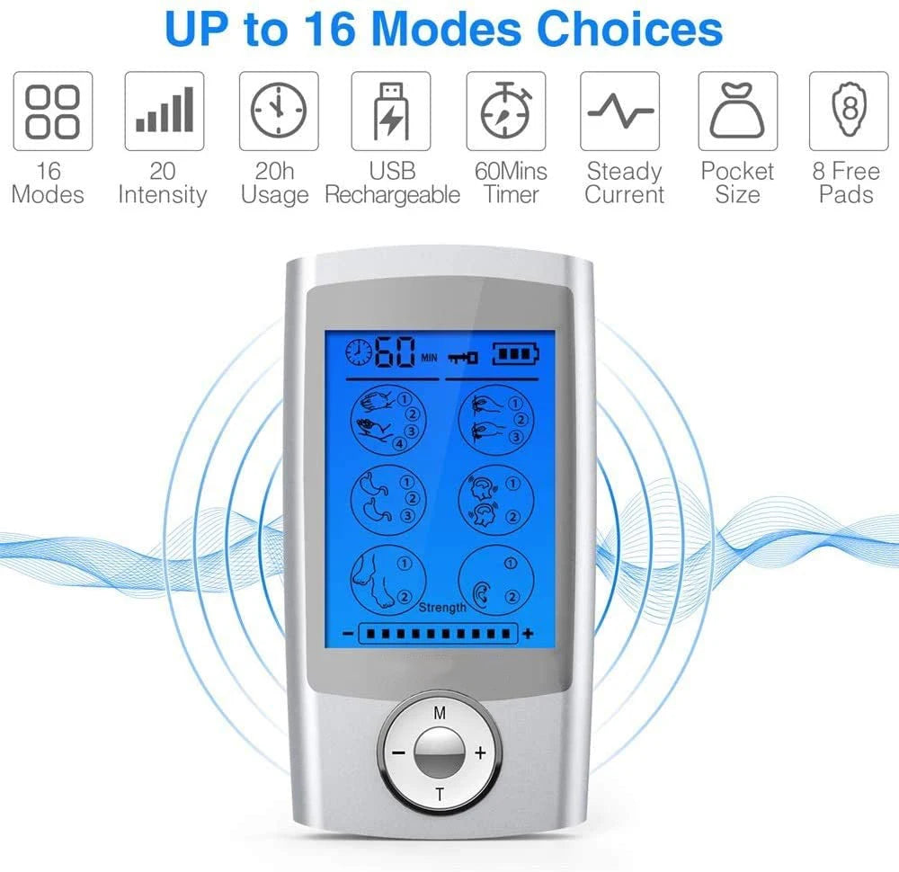 16 Modes TENS EMS Muscle Stimulator