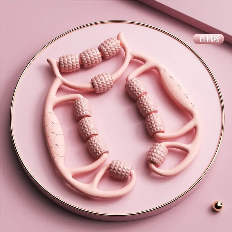 12-Round Circular Leg Slimming Massager – Muscle Stretching & Relaxation Clamp for Thighs & Calves