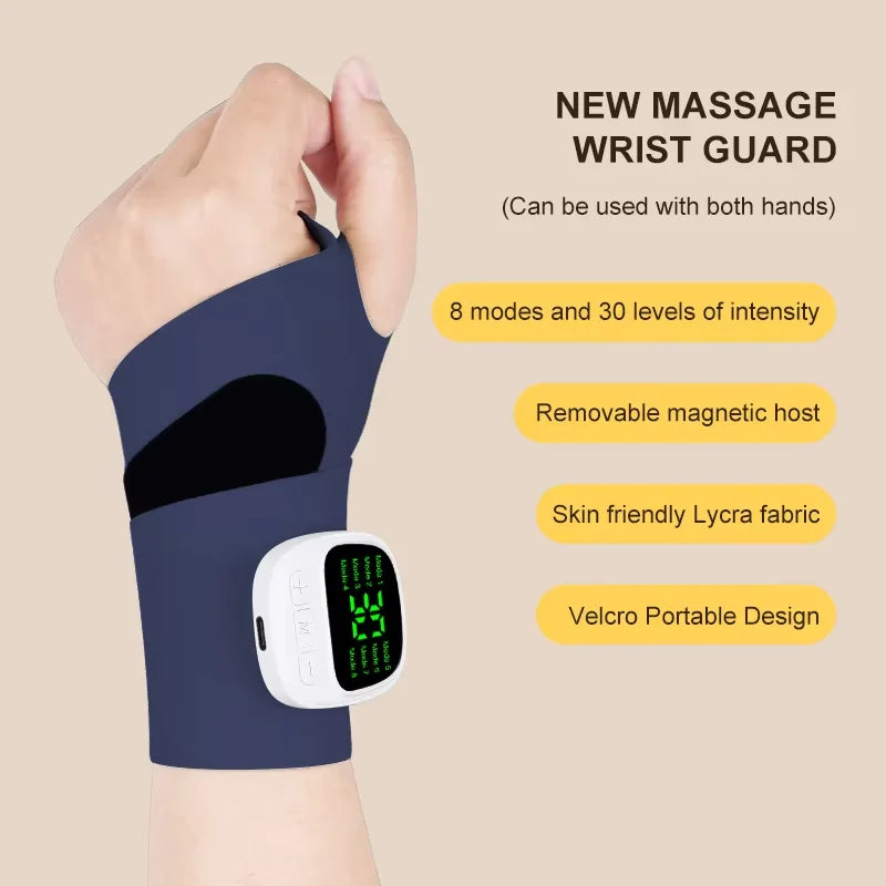 Electric Cordless Wrist Massager – USB Rechargeable Vibration Device for Tenosynovitis and Carpal Tunnel Relief