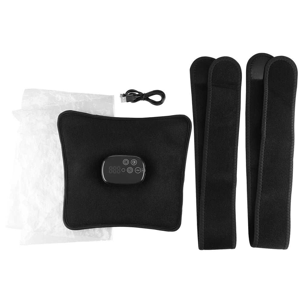 Wireless Electric Infrared Knee Heating Pad – Vibration Massager & Thermal Support Brace for Knee, Back & Waist