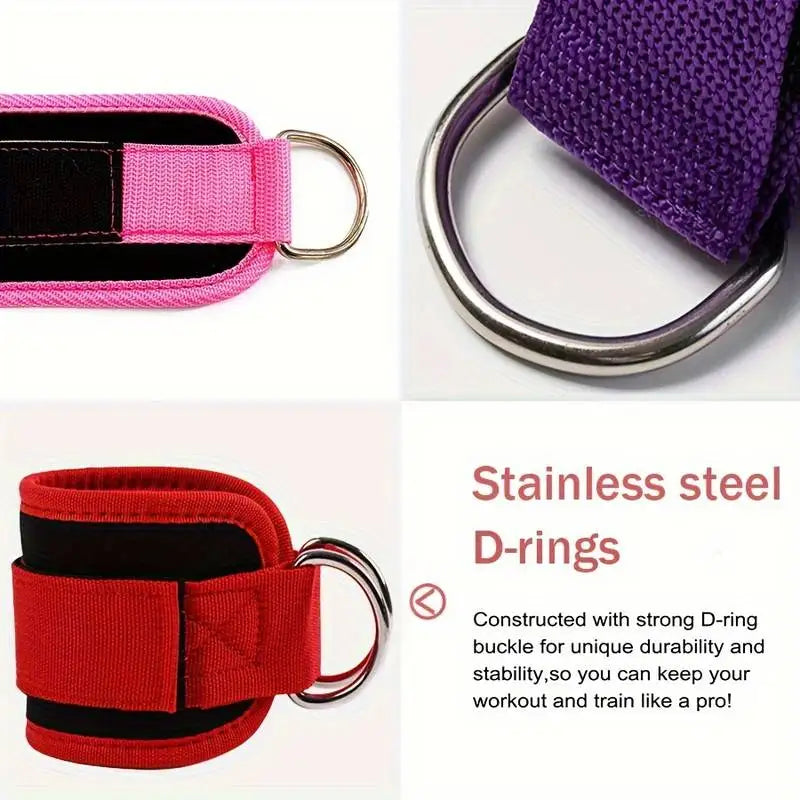 Adjustable Resistance Leg Puller Belt with Foot Loop & Edge Protection – Elastic Strap for Leg Strength Training